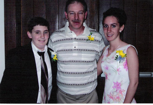 christopher and sister and father