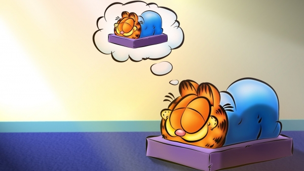 Garfield dreaming image