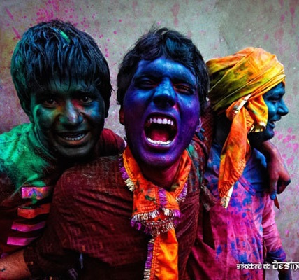 Holi celebration in India