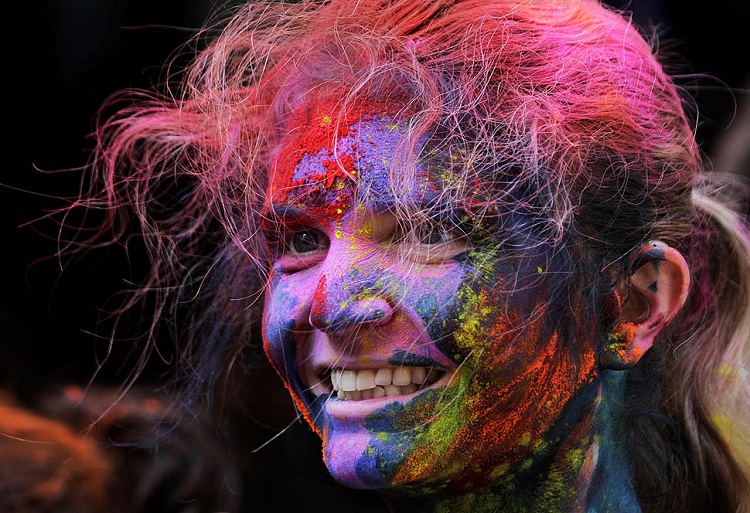 Holi celebration in India